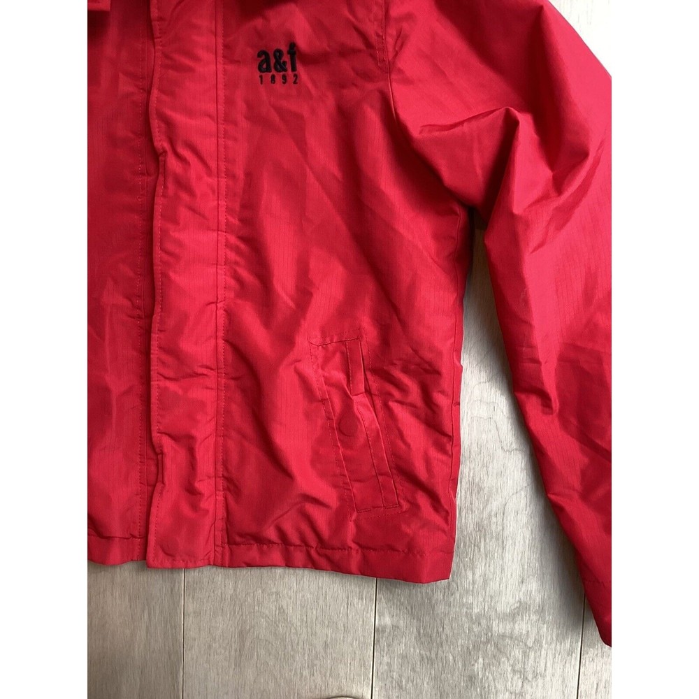 Abercrombie Boy Youth Jacket The A&F all-season weather warrior  Sz XL red Hood - Picture 9 of 10